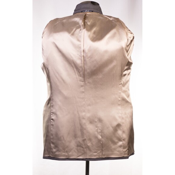 Stanley Blacker Wool Sport Coat Blazer Jacket 41R Brown Double Breasted - Picture 12 of 13